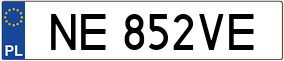 Trailer License Plate